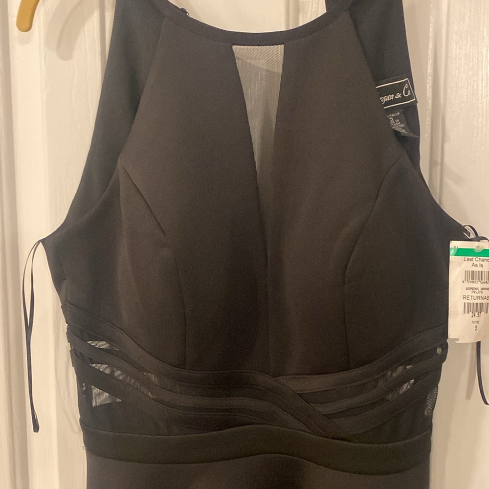 RESERVED Morgan and Company high neck fit and flare dress- 5 - Picture 4 of 14